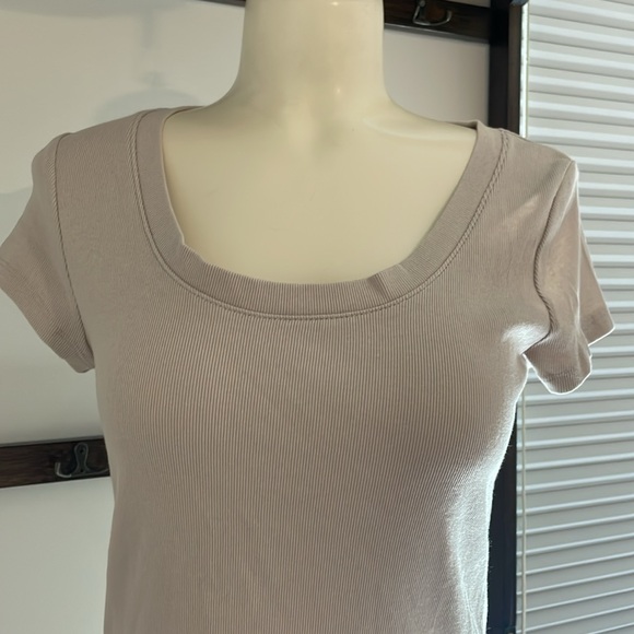 A New Day Ribbed T-shirt with Rounded neckline - Picture 2 of 7